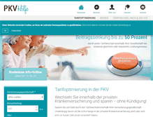 Tablet Screenshot of pkv-hilfe.de
